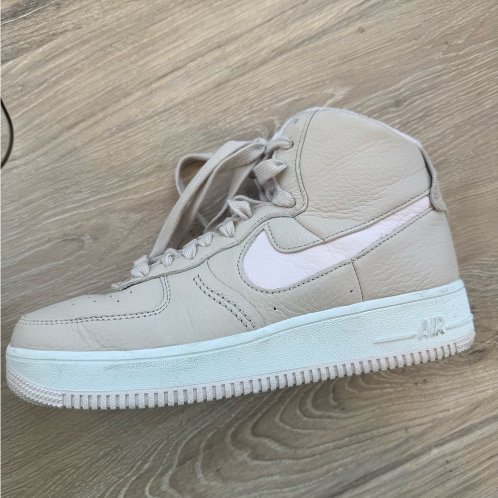 Nike Air Force, pink and tan, size 8.5